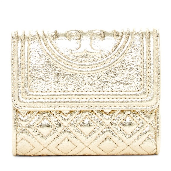Tory Burch Handbags - ✨Tory Burch Metallic Fleming Mini Flap Wallet